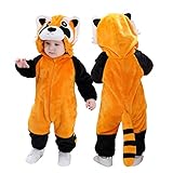 Doladola Babymädchens Strampler Animal Hooded Onesie Baby Jungen Mädchen...