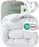 Welldora Komfort Bettdecke 135x200 Winter | 100% Extraweiche Federn & Daunen |...