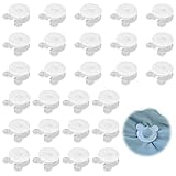 Wefaly 24 Stück Bettdeckenhalter, rutschfeste Bettdecken Clips Transparent...