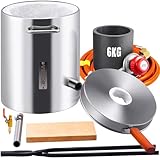VEVOR Schmelzofen Propan Metall Schmelzofen 6 kg, Edelstahl Schmelzofen Gas 1482...