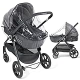 Orzbow Universal Regenschutz Kinderwagen & Babywanne, Atmungsaktiv Kinderwagen &...