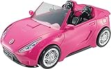 Barbie DVX59 - Cabrio Fahrzeug, in pink, mit Platz für 2 Puppen, Puppen...