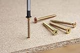 Meister Universalschrauben 5,0 x 60 mm - 240 Stück im Set - Senkkopf - PZ...