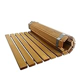 SudoreWell® Sauna Rollrost Holzmatte Bodenrost Red Cedar 100 x 60 x 1,5cm...
