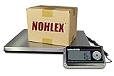 Nohlex Paketwaage 200kg/100g. Robuste Plattformwaage, professionelle Qualität...