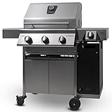 Schickling Gasgrill PremioGas III Burner Plus - Edelstahlgrill Grillwagen mit...