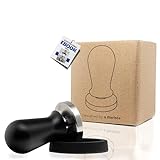 BRAVE ELEPHANT® 58mm Tamper aus Edelstahl inkl. Tampermatte - Barista Stempel...