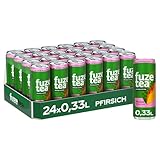 Fuze Tea Schwarzer Tee Pfirsich - Erfrischungsgetränk mit gebrühtem Schwarztee...