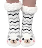 Blu Ninfee Hüttensocken Kuschelsocken Damen 39-42, Wintersocken Stoppersocken...