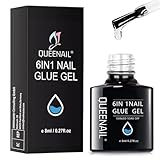 8ml 6 in 1 Nagelkleber,Nail Glue,Nagelkleber für Kunstnägel,Nail Glue Gelfür...