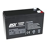 DSK 10369 - Versiegelte wiederaufladbare AGM-Bleibatterie 12V mit 6Ah. Ideal...