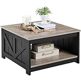 Yaheetech Couchtisch Kaffeetisch Quadratischer Sofatisch Moderner...