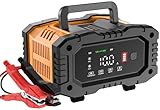 NEXPEAK NC202 10A Autobatterie Ladegerät, 12V 24V LiFePO4 Ladegerät, Batterie...