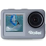 Rollei Action-Cam 9s Plus I 4K 60fps Unterwasserkamera mit Selfie-Display,...