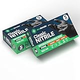 100 Stück Nitril Einmalhandschuhe in Spender-Box - schwarz - Einweghandschuhe...