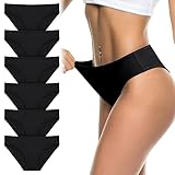 flintronic Unterhosen Damen, 6er Pack Weich Atmungsaktiv Damen Slips, Stretch...