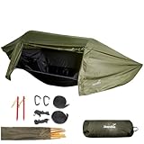 Skandika Hängemattenzelt Rian | Hängematte Outdoor mit Moskitonetz, 200 kg...