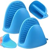 Retoo 2X Silikon Ofenhandschuhe, Topflappen Hitzebeständige von -40°C bis...