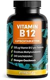 Vitamin B12 Lutschtabletten 240x ORANGE, 500µg aktives Methylcobalamin B12 pro...