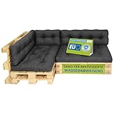 Pillows24 – Palettenkissen – 6-teiliges Set | Palettenauflage für...