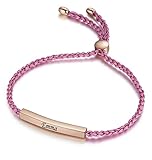 TMT Personalisiertes Armband mit Namen (silber&rosegold) BFF Geschenke Beste...