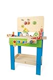 Hape Meister-Werkbank | Preisgekrönte Werkzeugbank für Kinder aus Holz...