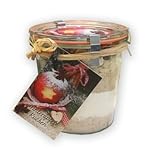 Löbke Hof Backmischung Winterapfel-Kuchen 580ml Sturz-Weckglas Glas rot...