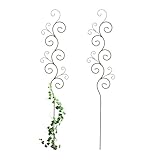 Relaxdays Rankhilfe, 2er Set, Bodenstecker, HxB: 160 x 30 cm, Rankgitter für...