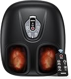 RENPHO Tragbar Fußmassagegerät mit Wärme, Fussmassagegerät Elektrisch, 3D...