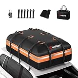 Wisamic Auto Dachbox 595L Faltbare Dachtasche Dachkoffer Aufbewahrungsbox, 1000D...