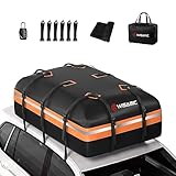 Wisamic Auto Dachbox 595L Faltbare Dachtasche Dachkoffer Aufbewahrungsbox, 1000D...