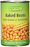 RAPUNZEL Baked Beans in der Dose, Weiße Bohnen in Tomatensauce, 6er Pack (6 x...