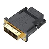 DVI auf HDMI Adapter, DVI-D Stecker auf HDMI Buchse Adapter 1080P,...