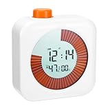 Visueller Timer, Digitaler 60 Minuten Countdown Timer für Kinder, 3 in 1 mit Timer, Uhr und Alarmfunktion, Kurzzeitmesser, Digitale Küchentimer, Zeit Management Werkzeug, für Zuhause, Küche, Schule