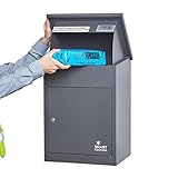 Smart Parcel Box, mittelgroßer Paketbriefkasten mit Paketfach und Briefkasten,...