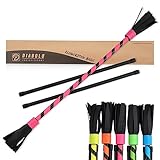 Diabolo Freizeitsport Flowerstick Basic (pink) - UV reaktiver Flower Stick mit 2...