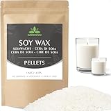 Sojawachs für Kerzen, Premium Kerzenwachs 1.8KG/5KG/10KG, kerzenwachs zum...