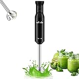 Stabmixer, Wancle pürierstab 600W Elektrischer hand blender Rührstab mit Turbo...