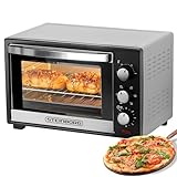 Steinborg® 25 Liter Mini Backofen mit Umluft Pizza Ofen inkl. Backblech und...