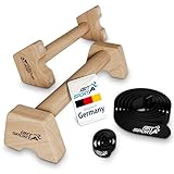 ArtSport Liegestützgriffe aus Holz L - Calisthenics, Parallettes, Liegestütz...