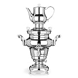 BEEM SAMOWAR Rebecca - 5 l, Teekocher elektrisch, Edelstahl, 5 l...