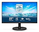 PHILIPS 222V8LA - 22 Zoll FHD Monitor, AdaptiveSync (1920x1080, 75 Hz, VGA,...