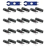 SOLARTRONICS 12 Paar Solarstecker , Männlich/Weiblich Solarpanel Kabelstecker,...
