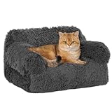 Avont Flauschig Katzenbett, abnehmbar & waschbar Bezug Katzensofa für Katzen...