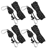 4 Stück Abspannseile Camping 6mm, Abspannleine Reflektierend 5M, Zelt Seil...