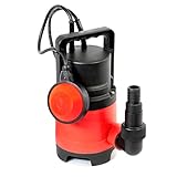 Grafner Schmutzwasserpumpe 400 Watt bis 8000 l/h Förderleistung, Ø25mm...