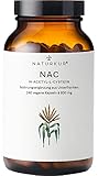 Naturkur® NAC 800 mg - 240 Kapseln im Apothekerglas - Vegan, Laborgeprüft,...