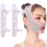 2 Stück Wiederverwendbare V-Linienmaske, Beauty Face Sculpting Sleep Mask,...