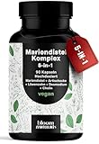 Mariendistel Artischocke Löwenzahn Komplex Hochdosiert - 90 Kapseln - 5-in-1...