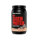 Body Attack 100% CASEIN PROTEIN - Cookies N Cream - 900 g Dose - Hochwertiges...